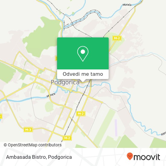 Ambasada Bistro, Podgorica, Podgorica, 81000 mapa