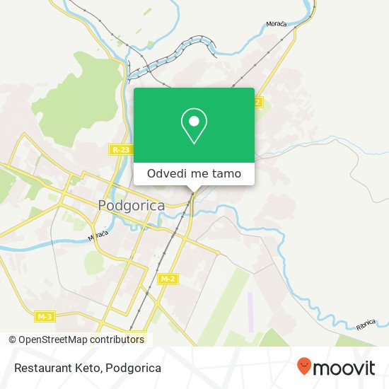 Restaurant Keto, Podgorica, Podgorica, 81000 mapa
