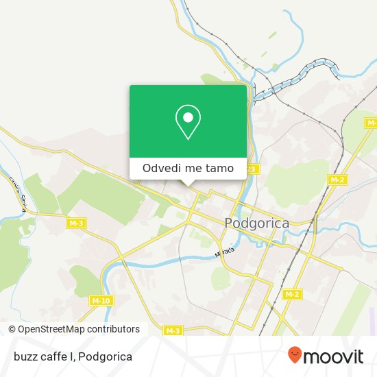 buzz caffe I, Ulica Blaža Jovanovića Podgorica, Podgorica, 81000 mapa