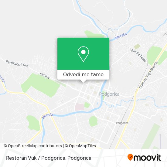 Restoran Vuk / Podgorica mapa
