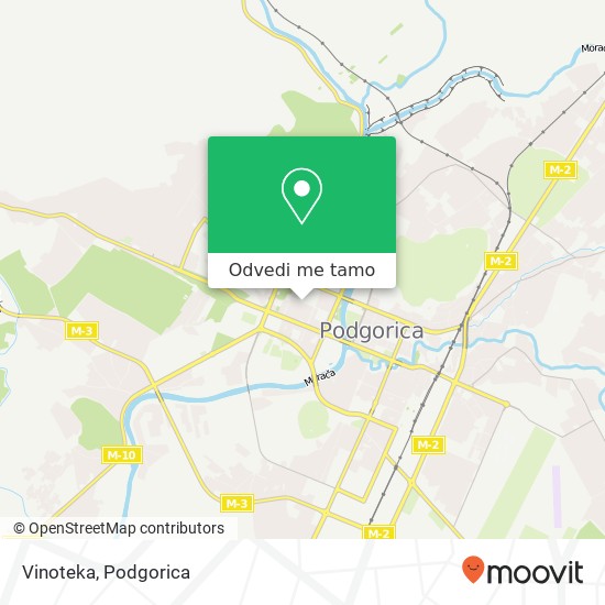 Vinoteka, Ulica Vasa Raičkovića Podgorica, Podgorica, 81000 mapa