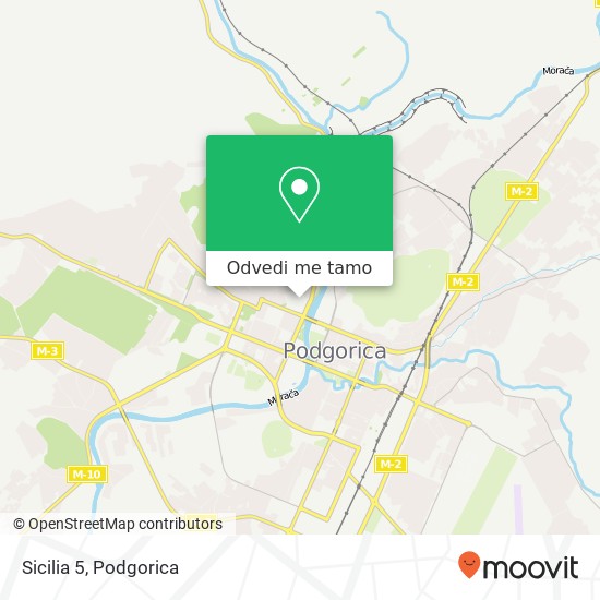 Sicilia 5, Podgorica, Podgorica, 81000 mapa