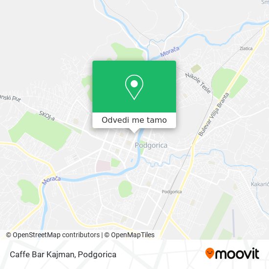 Caffe Bar Kajman mapa