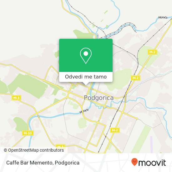 Caffe Bar Memento, Ulica Pariske Komune Podgorica, Podgorica, 81000 mapa