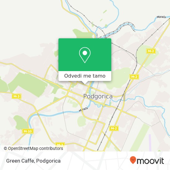 Green Caffe, Ulica 13. Jul Podgorica, Podgorica, 81000 mapa