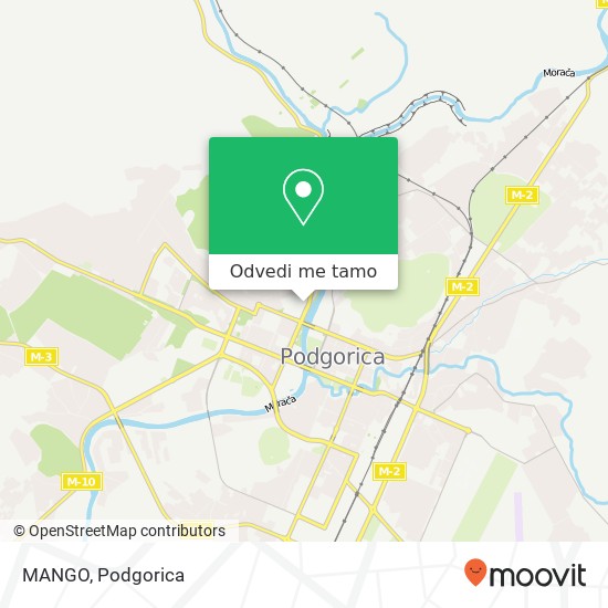 MANGO, Ulica Pariske Komune Podgorica, Podgorica, 81000 mapa