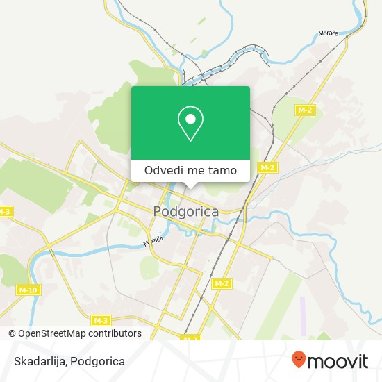 Skadarlija, Podgorica, Podgorica, 81000 mapa