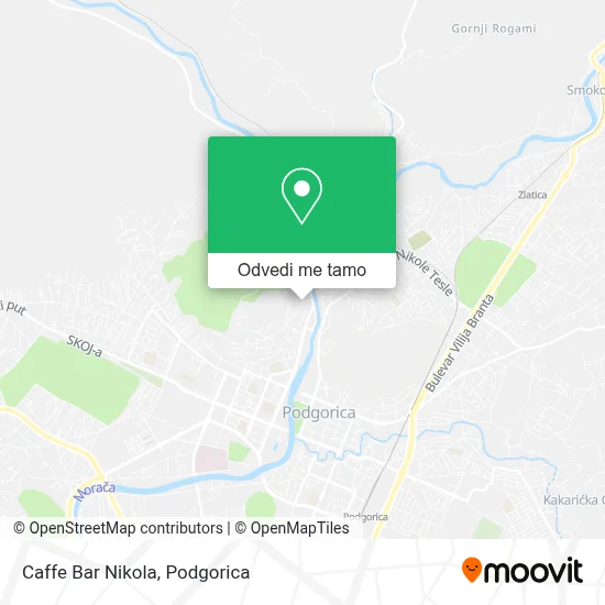 Caffe Bar Nikola mapa
