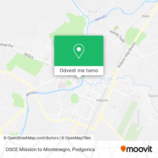 OSCE Mission to Montenegro mapa