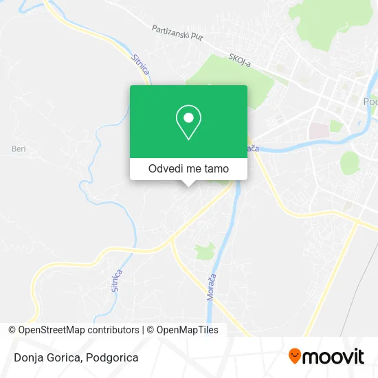 Donja Gorica mapa