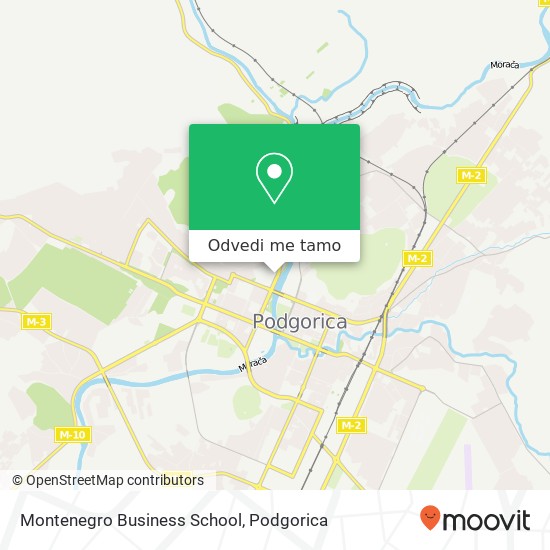 Montenegro Business School mapa