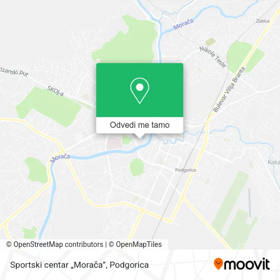 Sportski centar „Morača” mapa