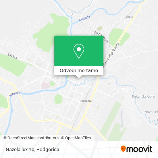 Gazela lux 10 mapa