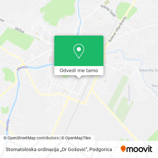Stomatoloska ordinacija „Dr Gošović” mapa