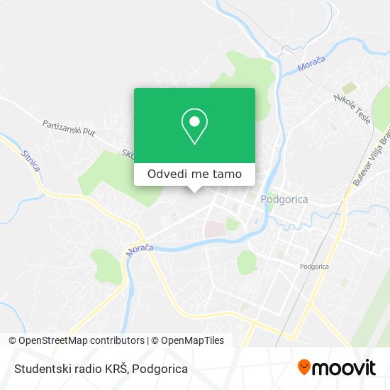 Studentski radio KRŠ mapa