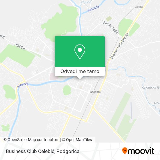 Business Club Čelebić mapa
