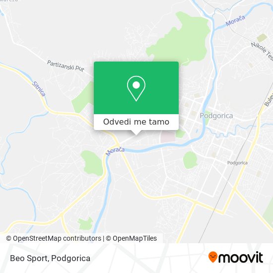 Beo Sport mapa