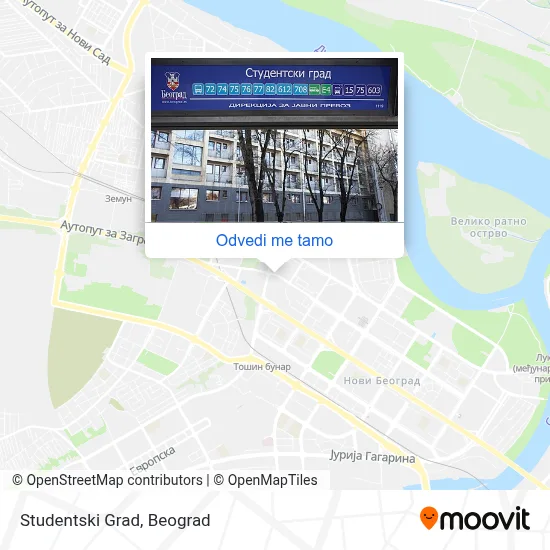 Studentski Grad mapa