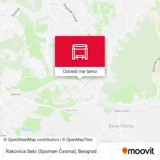 Rakovica Selo (Spomen Česma) mapa