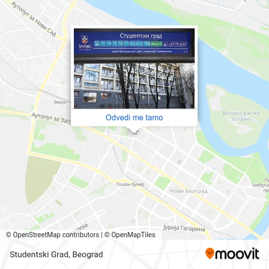 Studentski Grad mapa