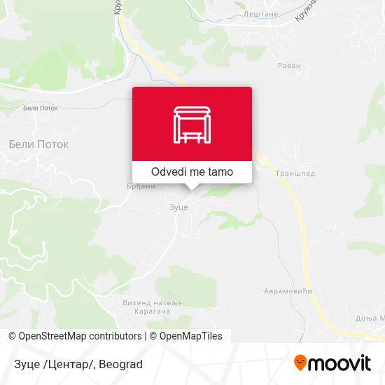Zuce /Centar/ mapa