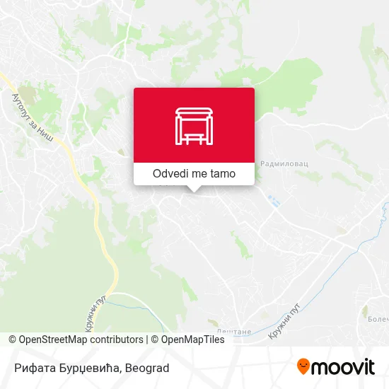 Рифата Бурџевића mapa