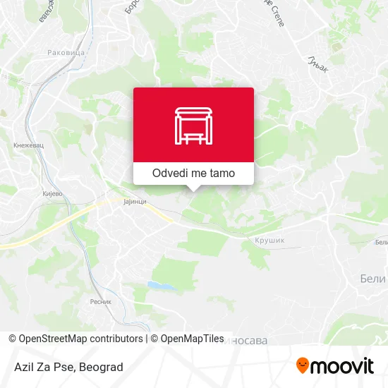 Azil Za Pse mapa