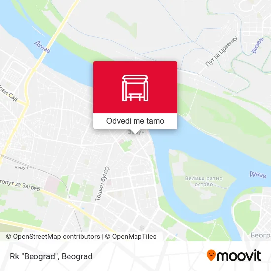 Rk "Beograd" mapa