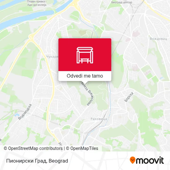 Пионирски Град mapa