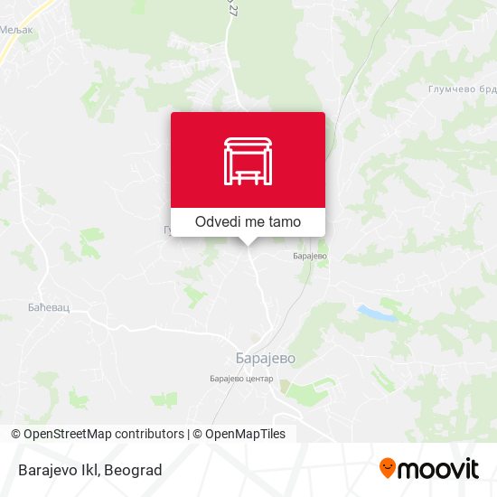 Barajevo Ikl mapa