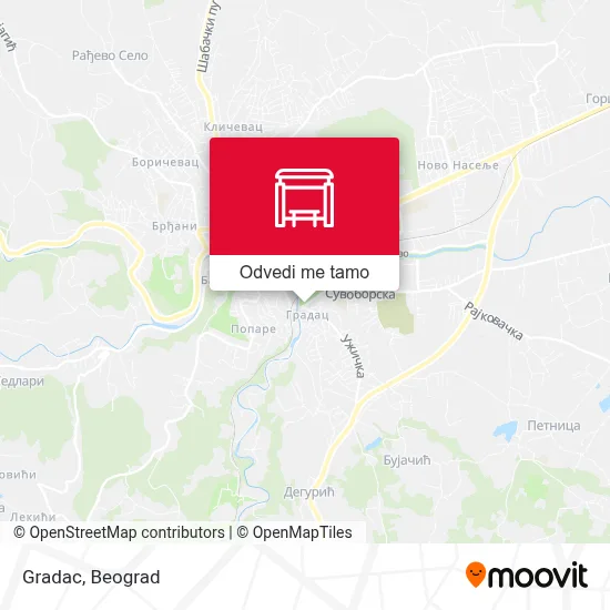 Gradac mapa