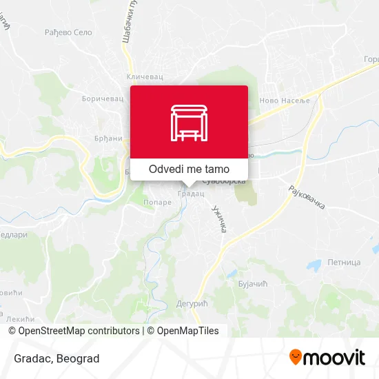Gradac mapa