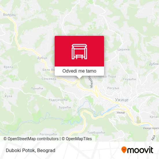 Duboki Potok mapa