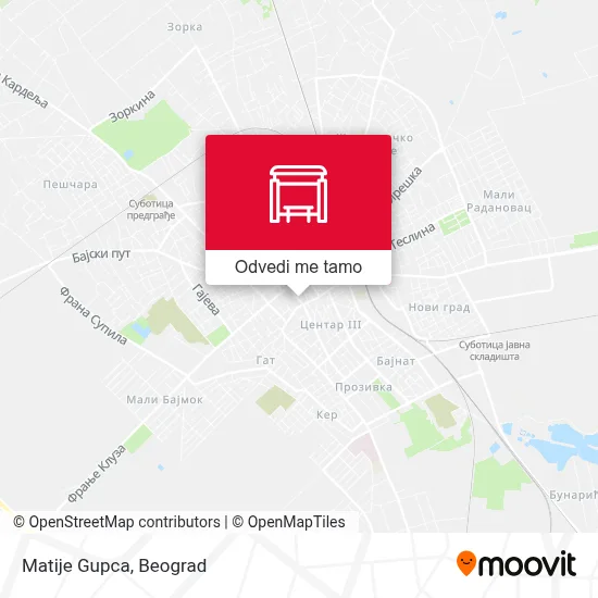 Matije Gupca mapa