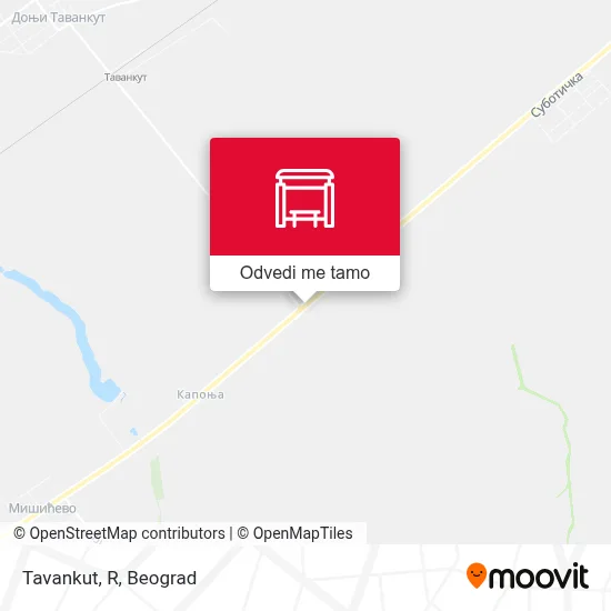 Tavankut, R mapa