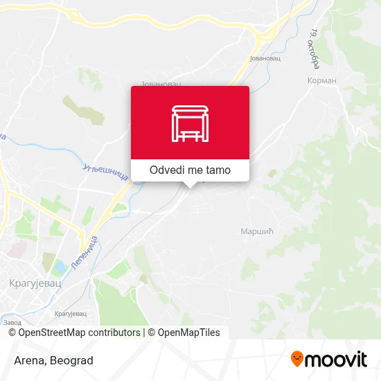 Arena mapa