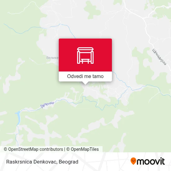 Raskrsnica Denkovac mapa