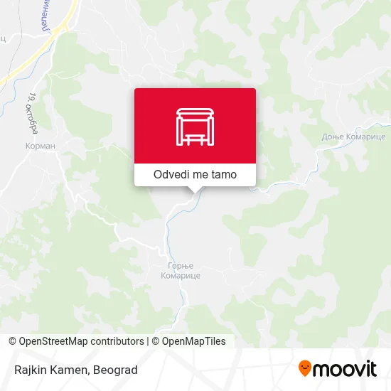 Rajkin Kamen mapa
