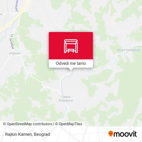 Rajkin Kamen mapa