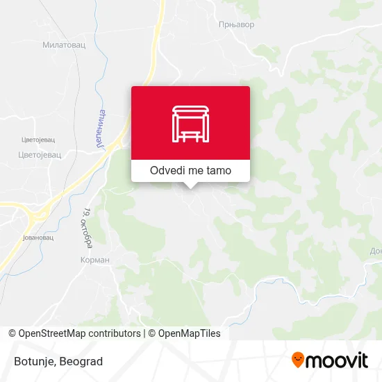 Botunje mapa