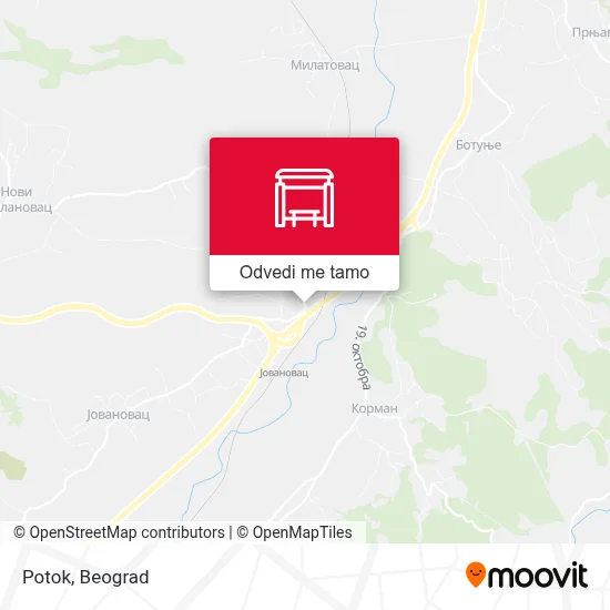 Potok mapa