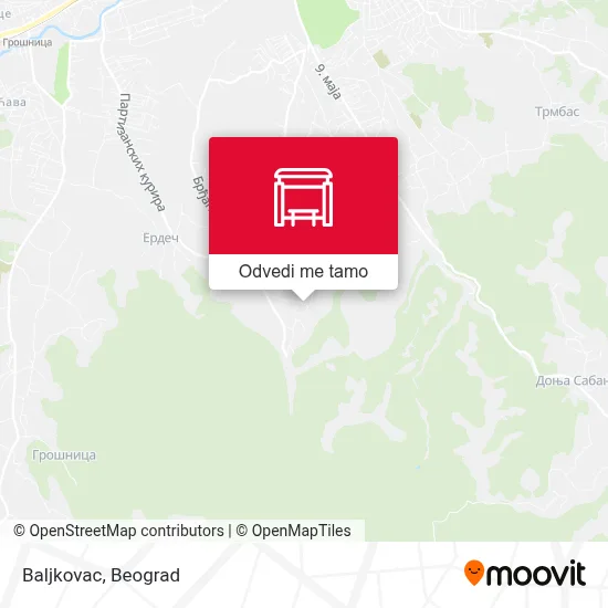 Baljkovac mapa