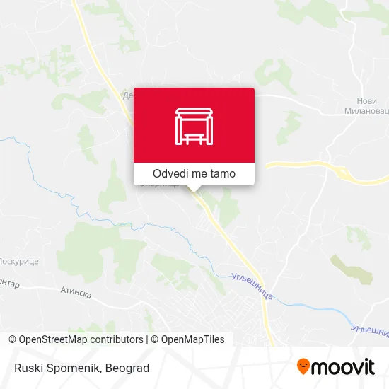 Ruski Spomenik mapa