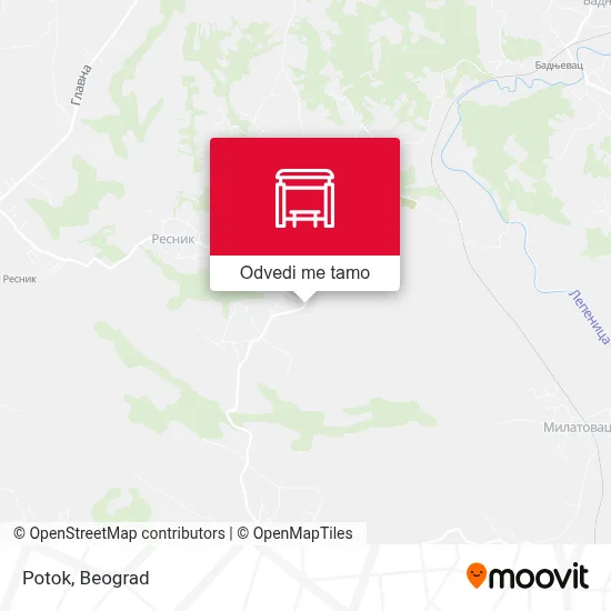 Potok mapa