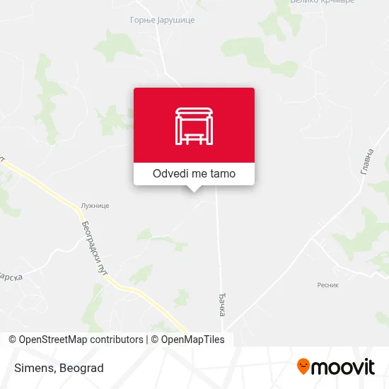 Simens mapa