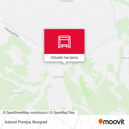 Azbest Pumpa mapa