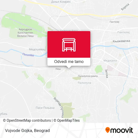 Vojvode Gojka mapa