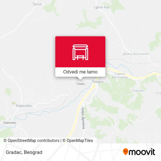 Gradac mapa