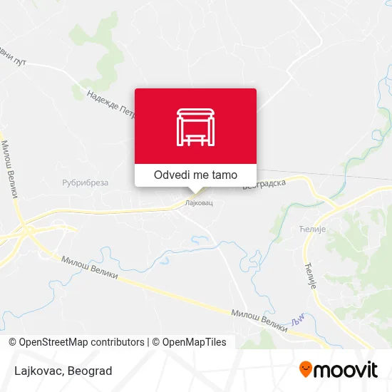 Lajkovac mapa