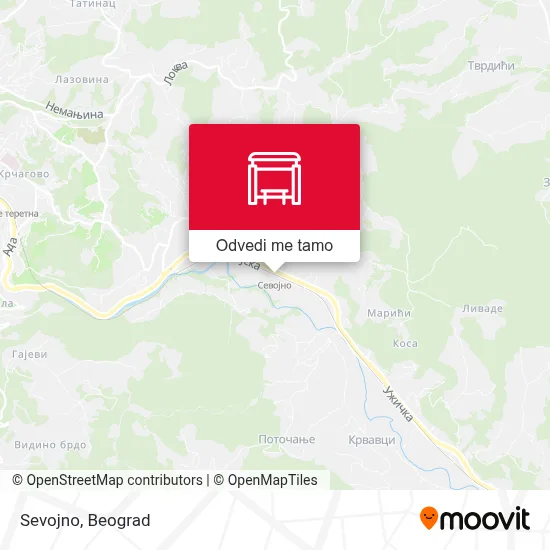 Sevojno mapa